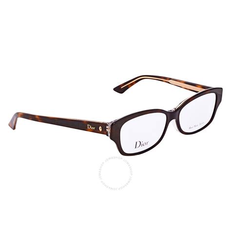 dior montaigne 53 havana|Dior Havana Crystal Ladies Rectangle Eyeglasses  .